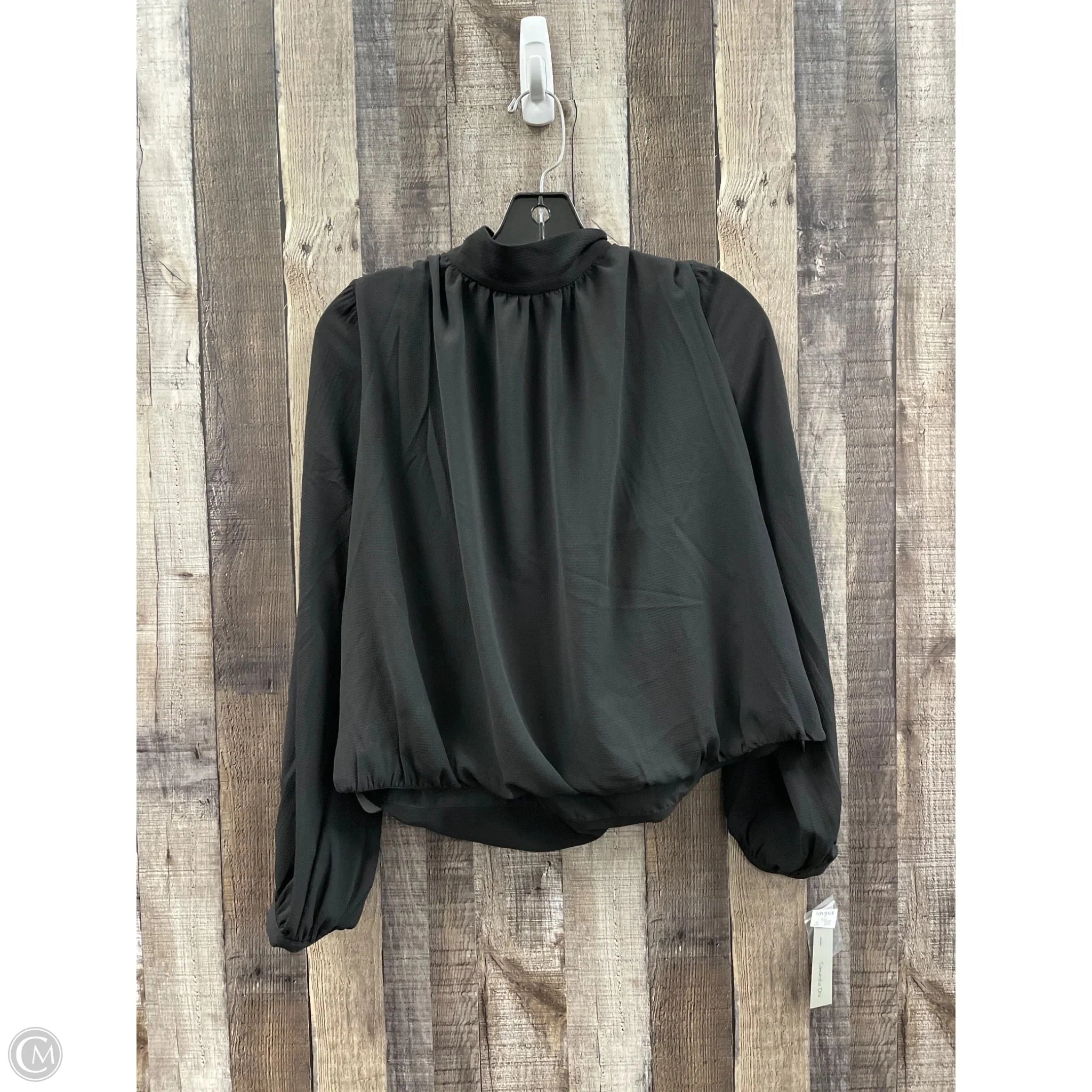 Top Long Sleeve By Cme In Black, Size: M