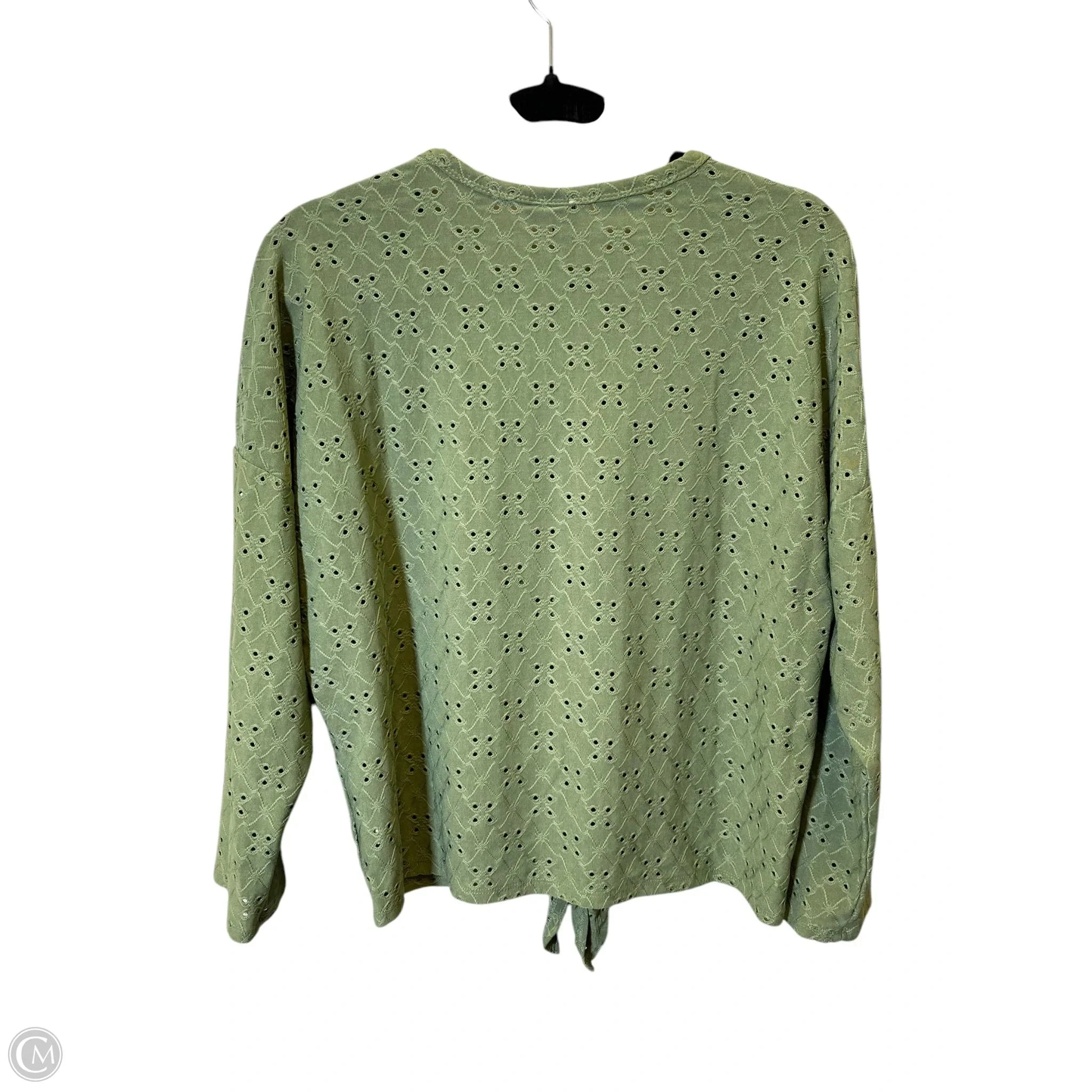 Top Long Sleeve By Misia In Green, Size: M