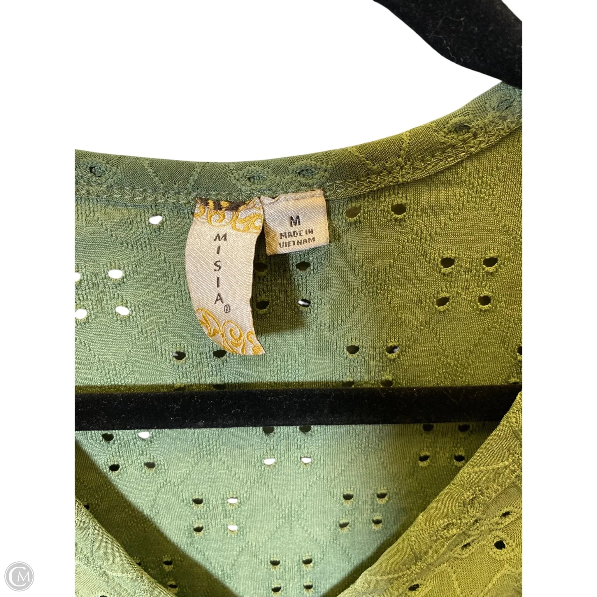 Top Long Sleeve By Misia In Green, Size: M
