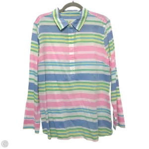Top Long Sleeve By Talbots In Multi-colored, Size: L