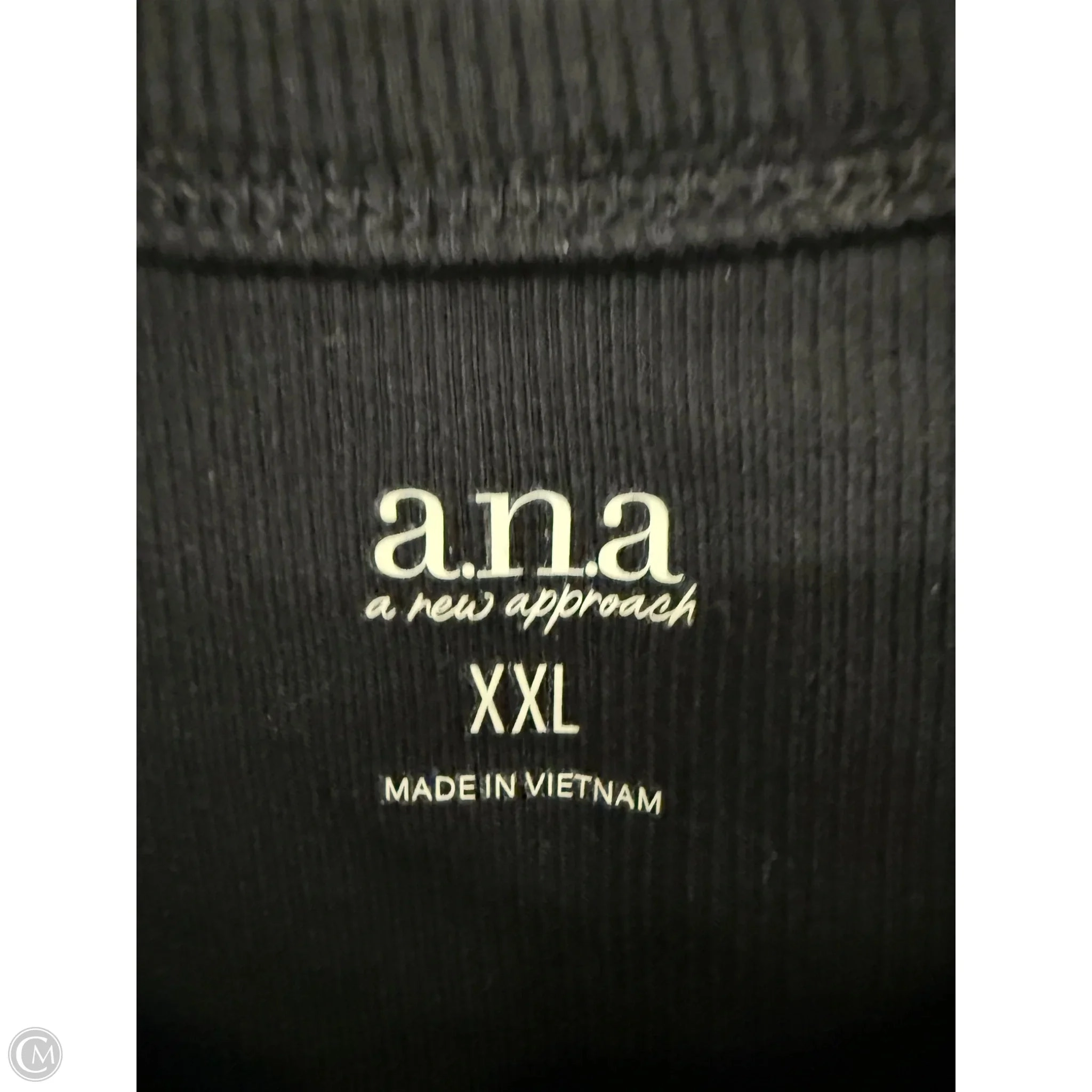Top Sleeveless Basic By Ana In Black, Size: Xxl