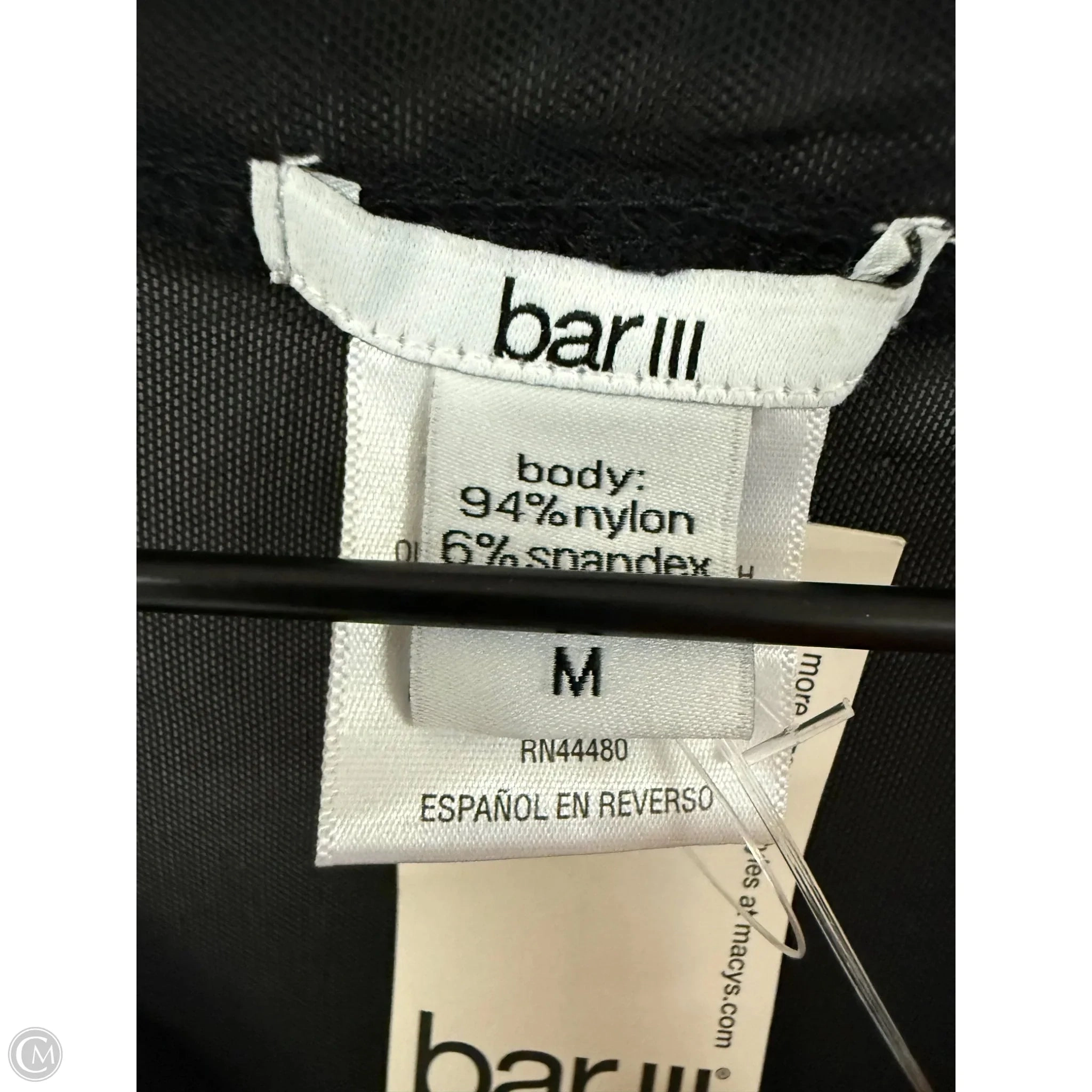Top Sleeveless By Bar Iii In Black, Size: M