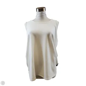 Top Sleeveless By Belle By Kim Gravel In Ivory, Size: M