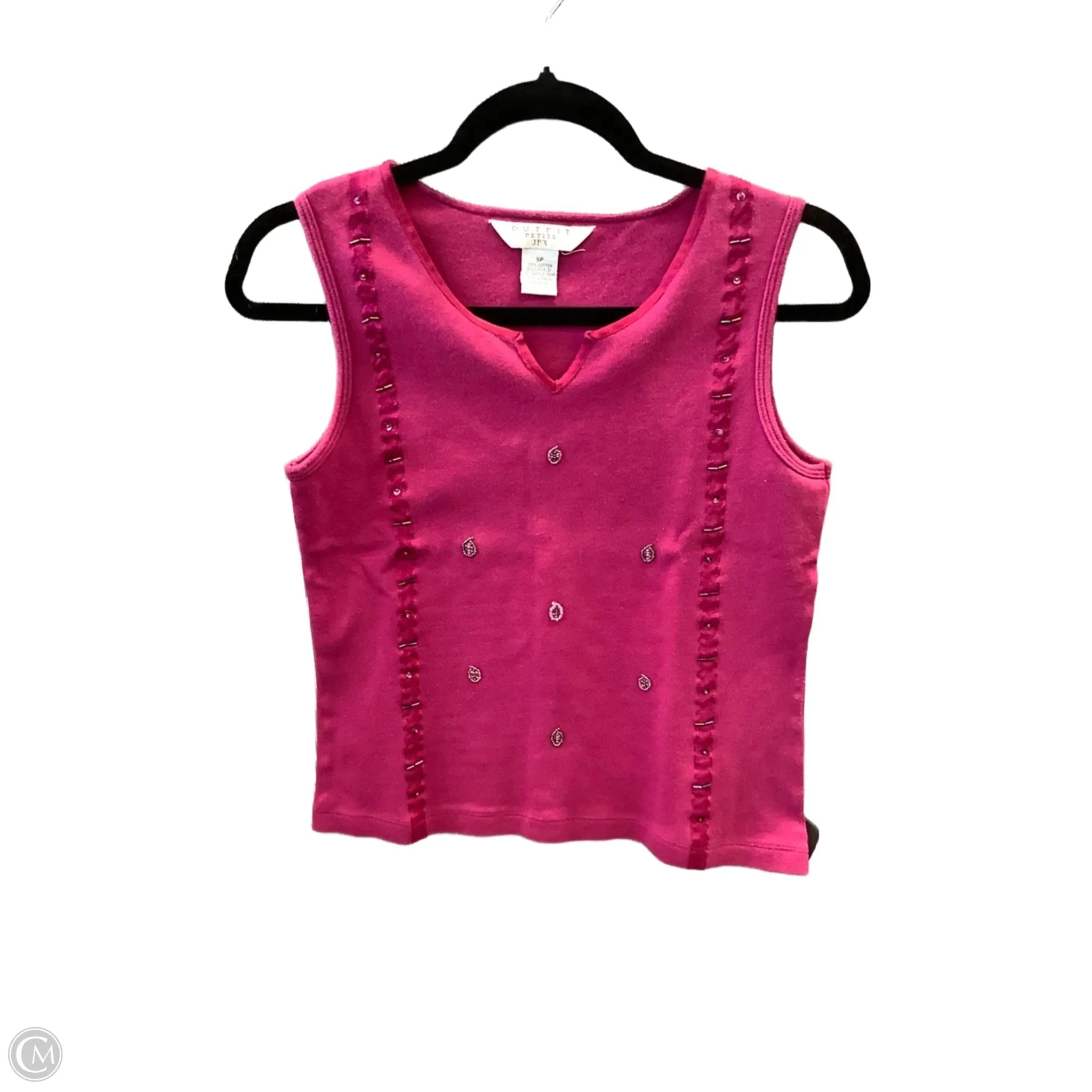 Top Sleeveless By Clothes Mentor In Pink, Size: Sp