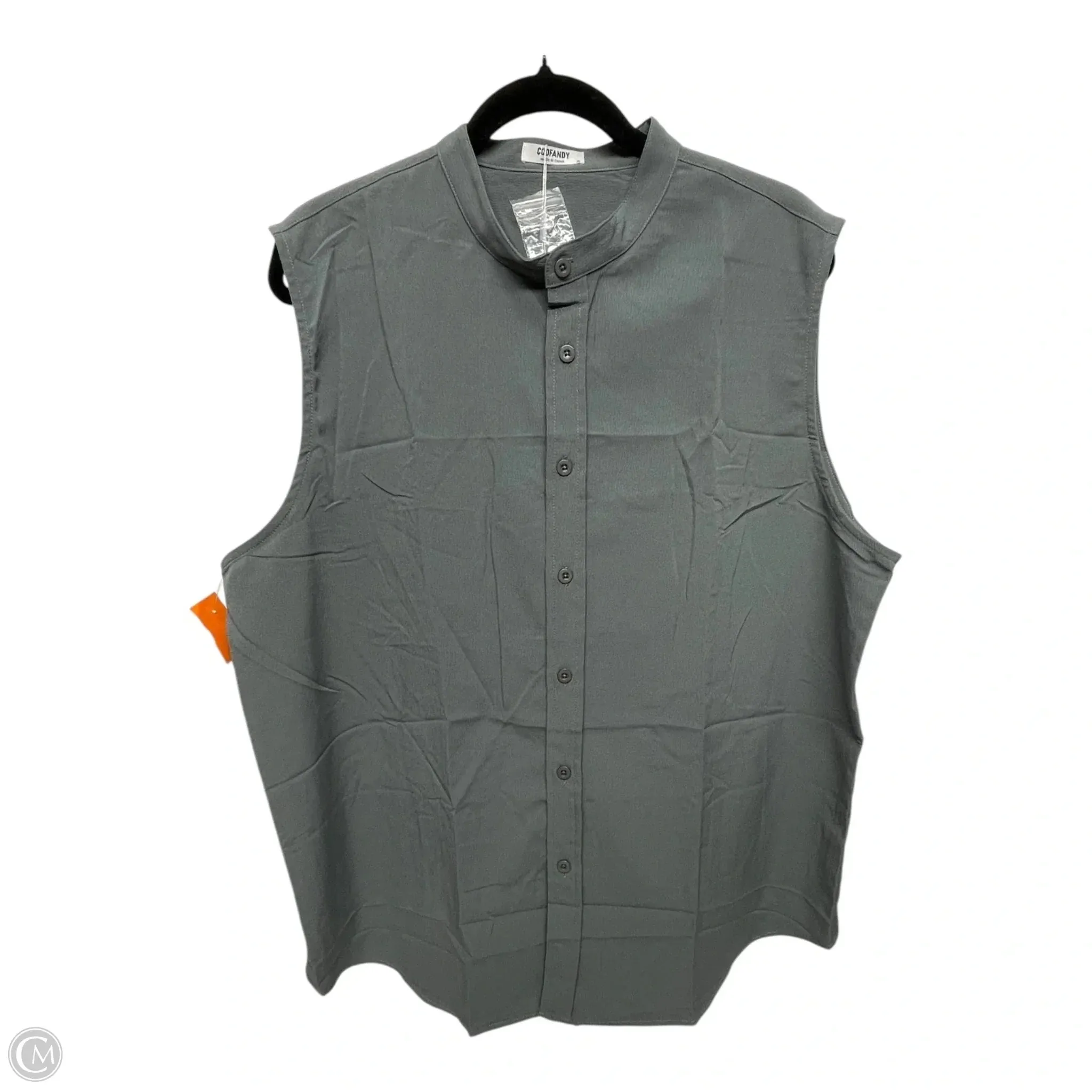 Top Sleeveless By Coofandy In Grey, Size: Xl