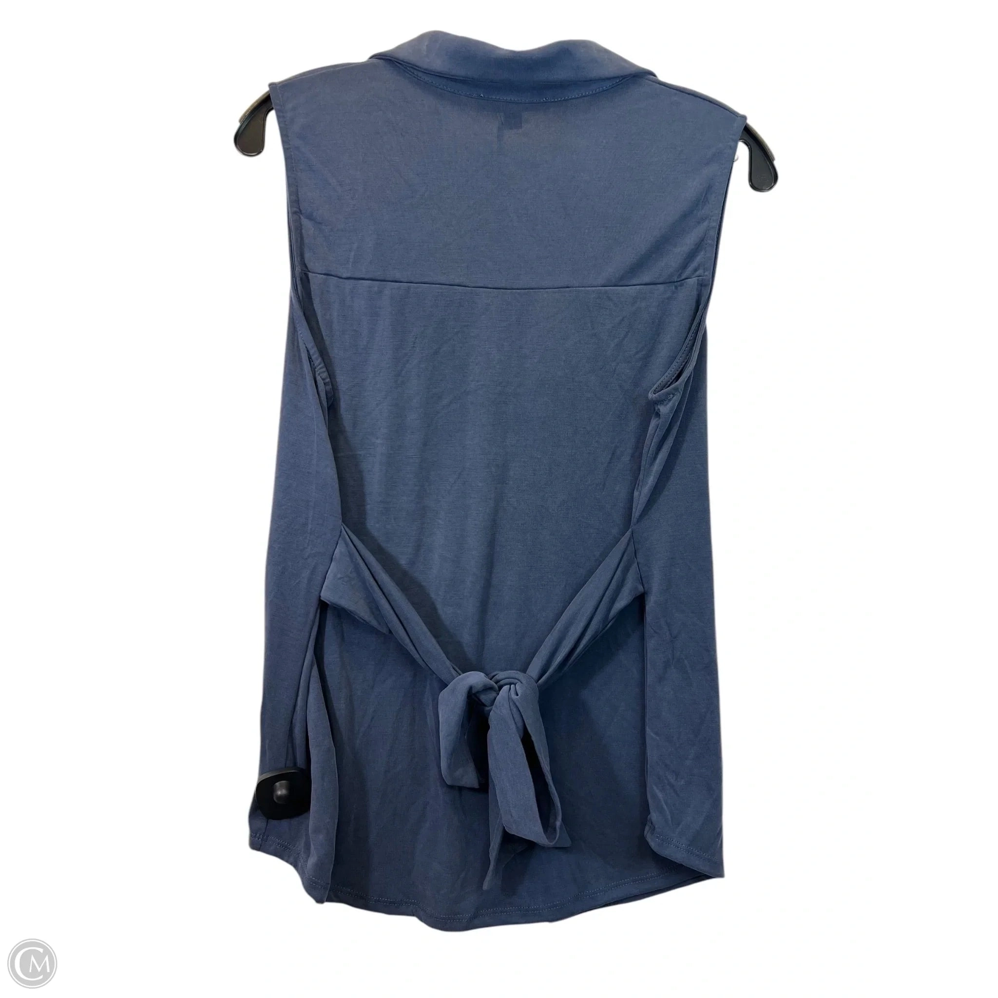 Top Sleeveless By Green Envelope In Blue, Size: L