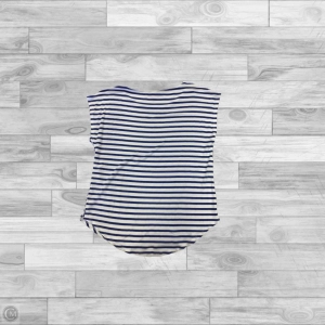 Top Sleeveless By Green Envelope In Striped Pattern, Size: M