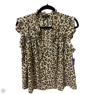 Top Sleeveless By J. Crew In Animal Print, Size: L