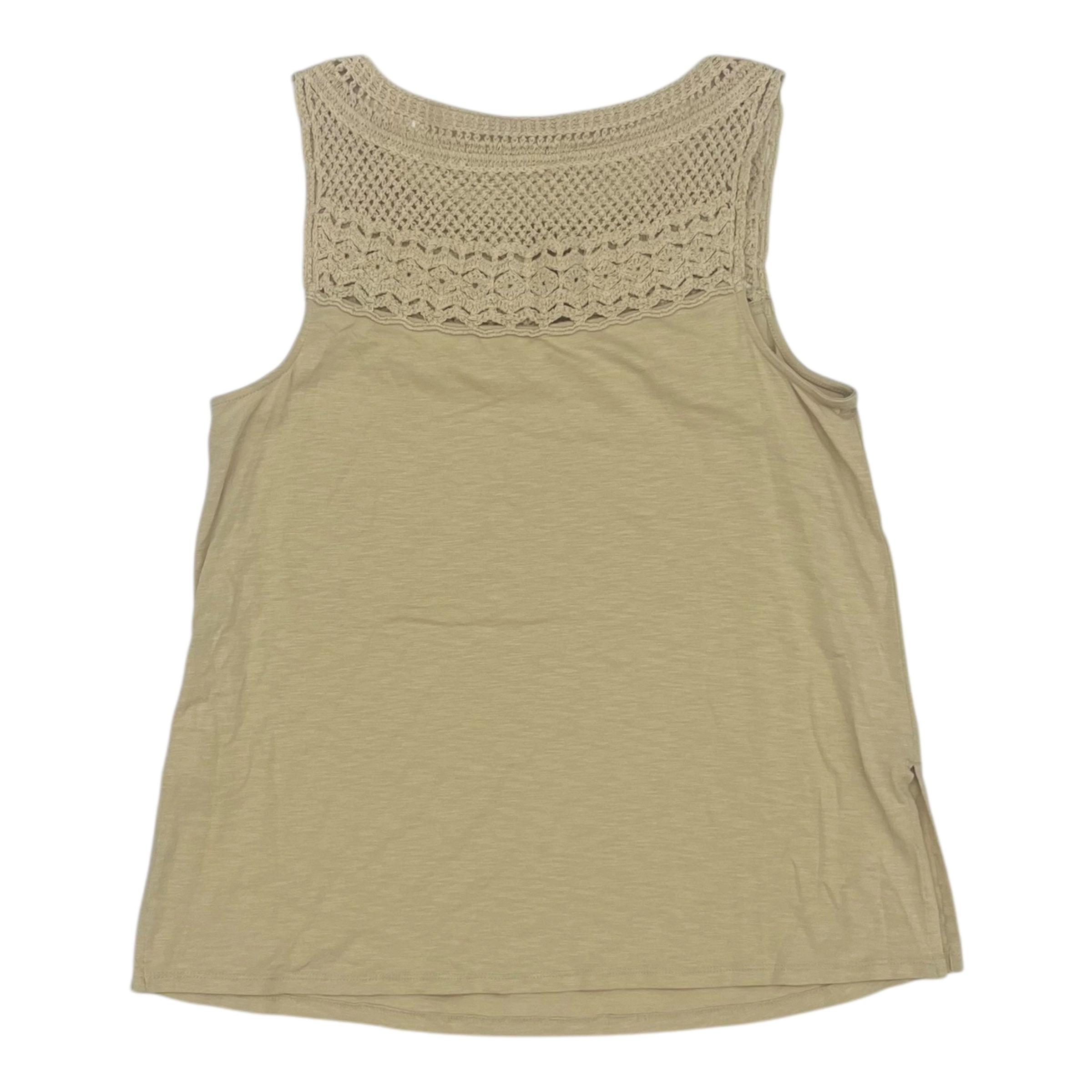 Top Sleeveless By J. Jill In Tan, Size:Sp