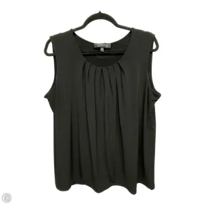 Top Sleeveless By Kasper In Black, Size: Xl