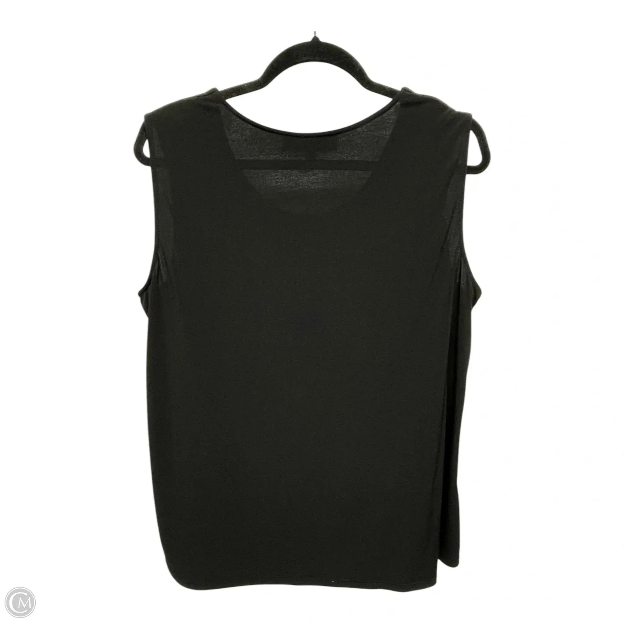 Top Sleeveless By Kasper In Black, Size: Xl