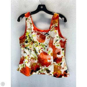 Top Sleeveless By Kasper In Floral Print, Size: 14
