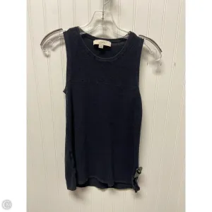 Top Sleeveless By Loft In Navy, Size: S