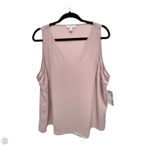 Top Sleeveless By Nine West Apparel In Mauve, Size: Xl