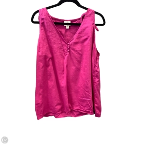 Top Sleeveless By St Johns Bay In Pink, Size: Xl