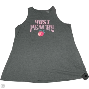 Top Sleeveless By Torrid In Grey & Pink, Size: 1x