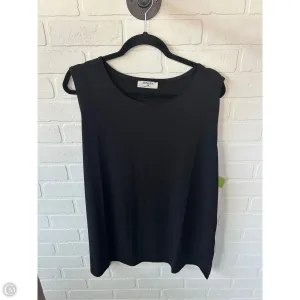 Top Sleeveless By Zenana Outfitters In Black, Size: 2x