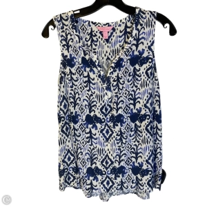 Top Sleeveless Designer By Lilly Pulitzer In Blue, Size: S