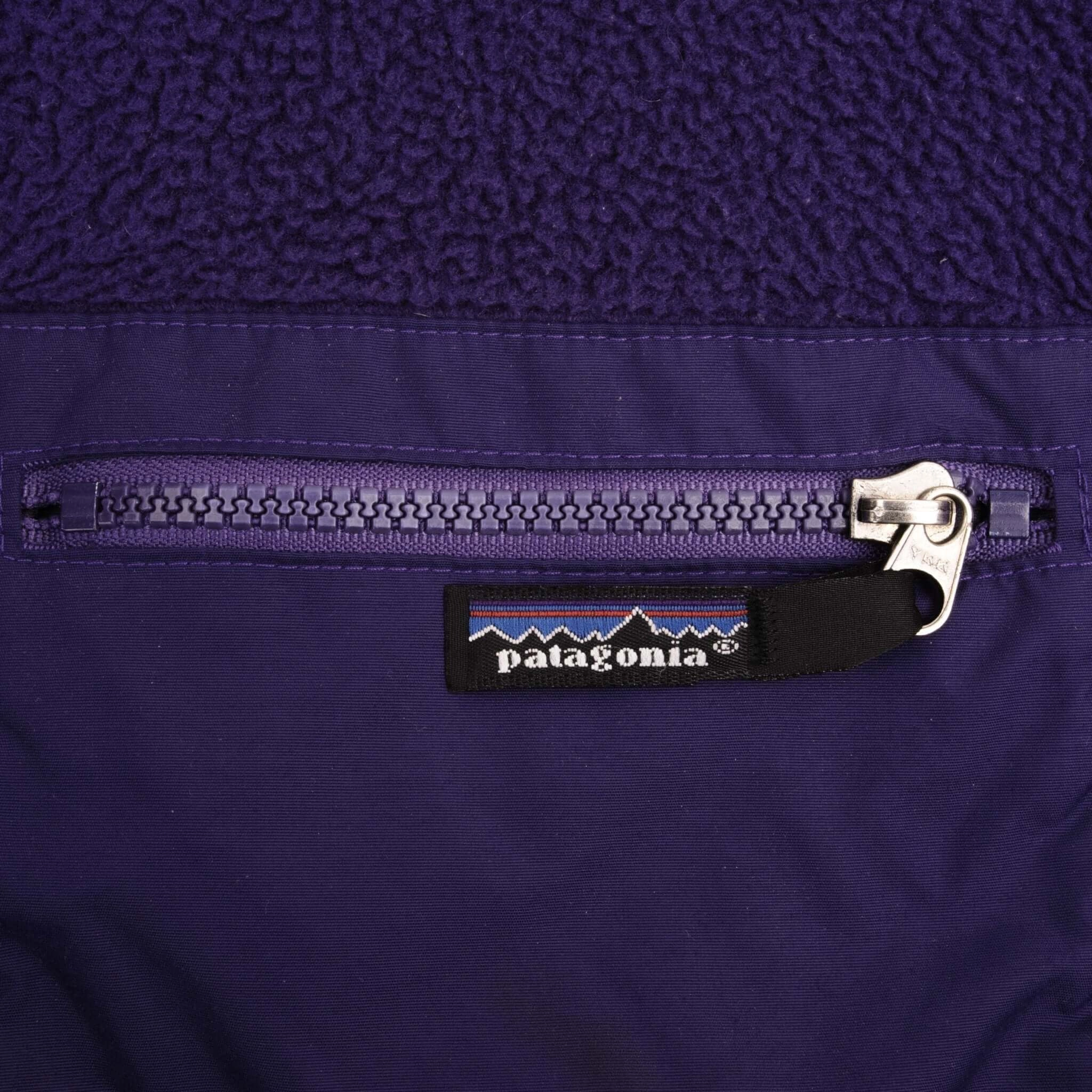 VINTAGE PATAGONIA RETRO-X DEEP PILE 1990S FLEECE WOMEN JACKET SIZE 12 MADE USA