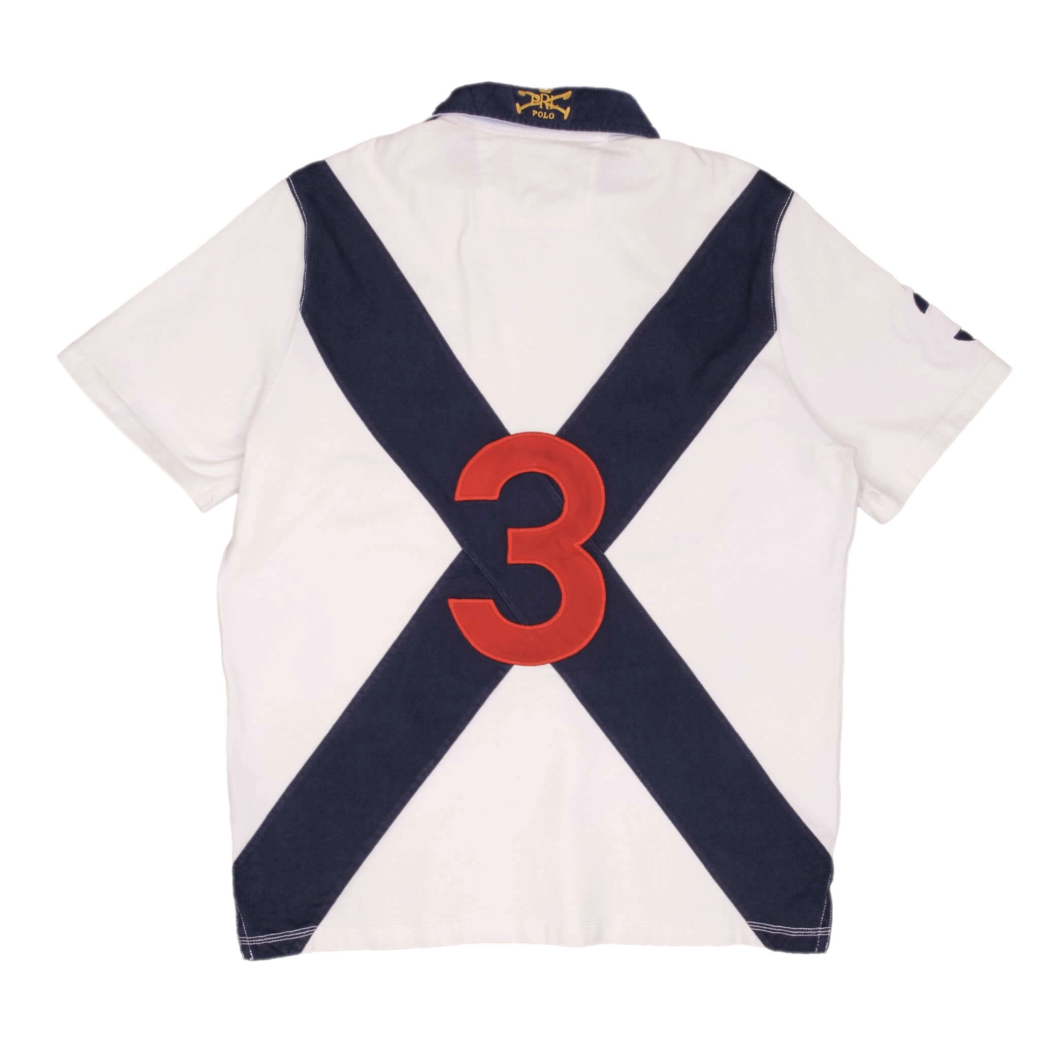 VINTAGE POLO RALPH LAUREN BLEEKER CHALLENGE CUP RUGBY POLO SHIRT 1990S SIZE LARGE