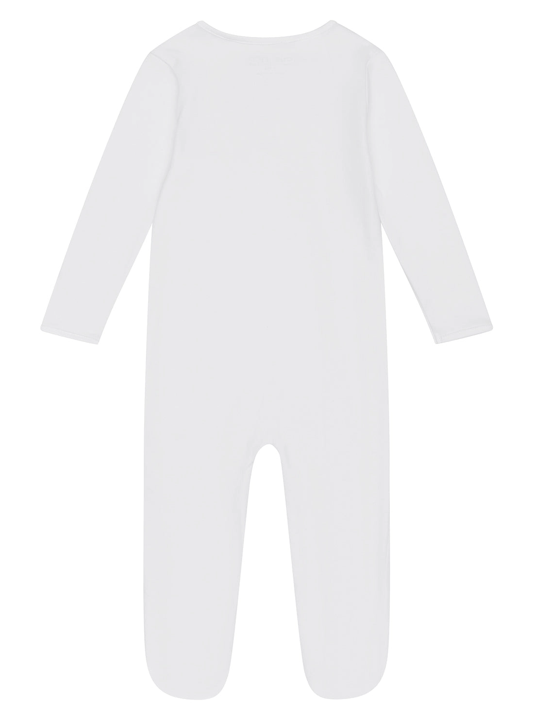 White Interlock Overall (0-12M)