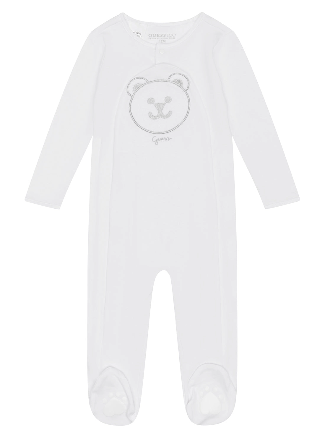 White Interlock Overall (0-12M)