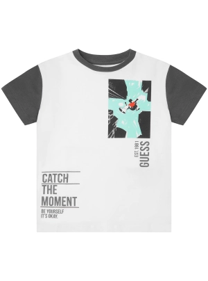 White Logo Short Sleeve T-Shirt (2-7)