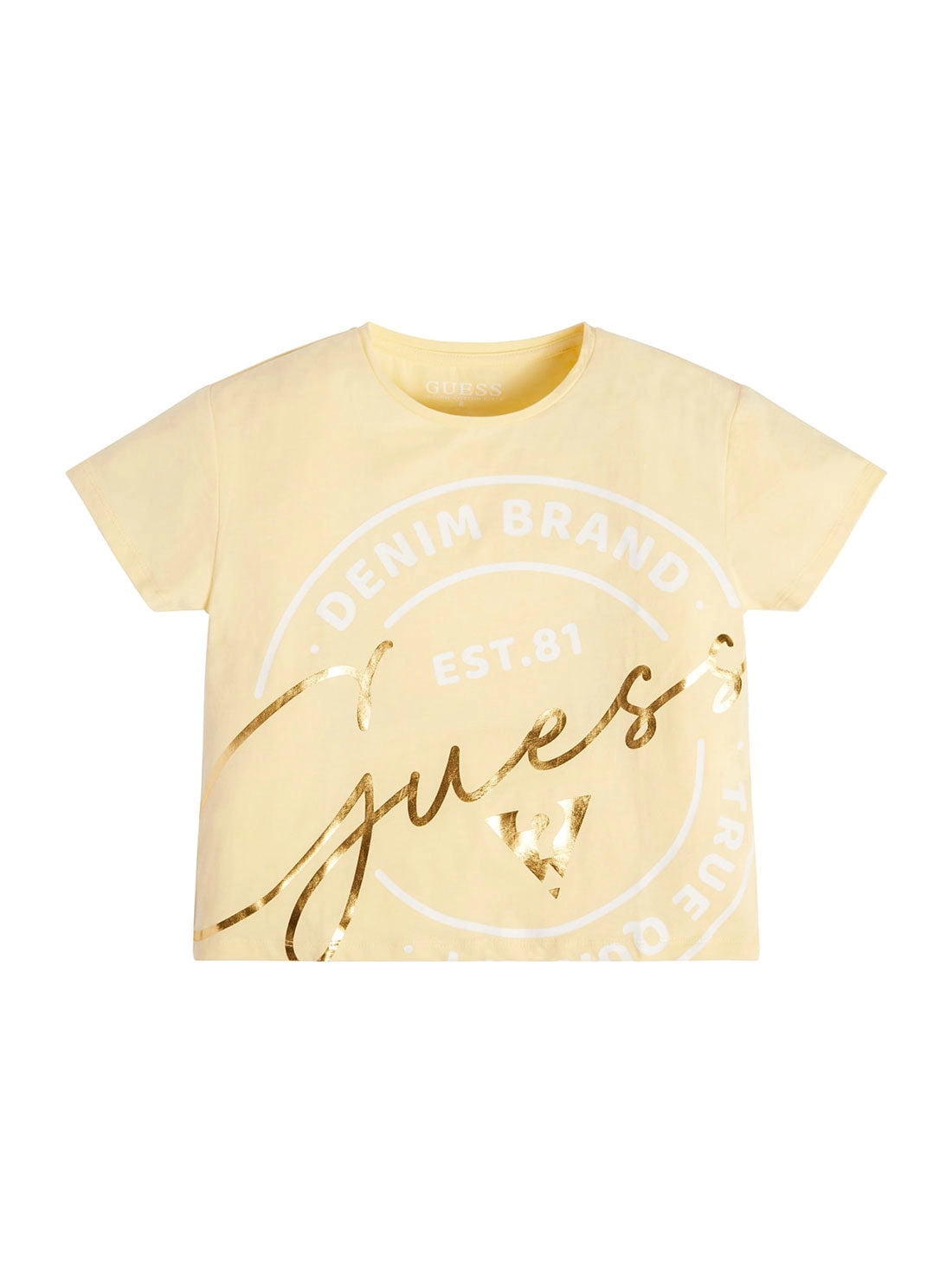 Yellow Script Logo T-Shirt (7-16)