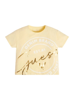 Yellow Script Logo T-Shirt (7-16)